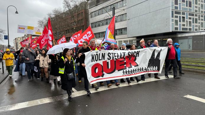 Zentausende nahmen an der Demo von „Köln stellt sich quer“ teil. Foto: © Sammy Wintersohl/APK